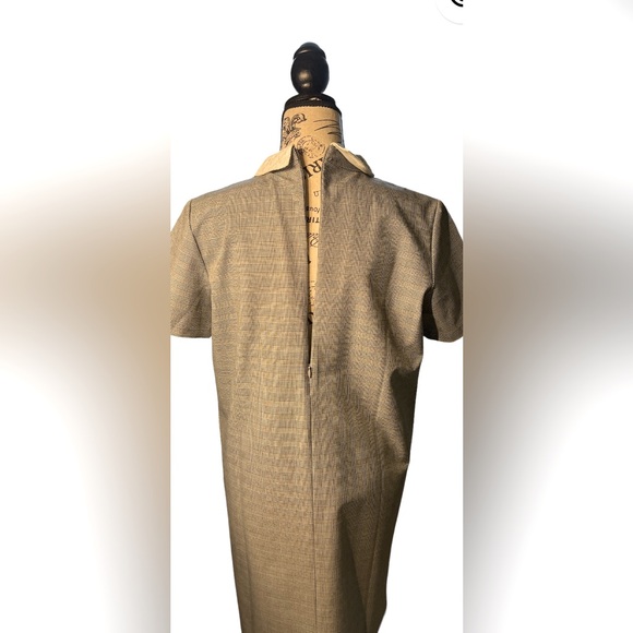 NWT Retro Houndstooth Sheath Dress w/Peter Pan Collar 👧🏻 Wednesday Addams - Picture 10 of 13